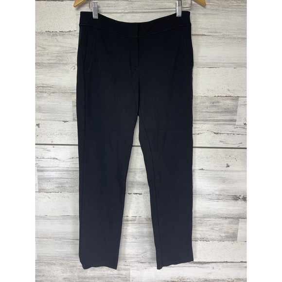 Eileen Fisher Pants Women's Small Petite Black Tapered Viscose Stretch Pockets - Picture 1 of 5
